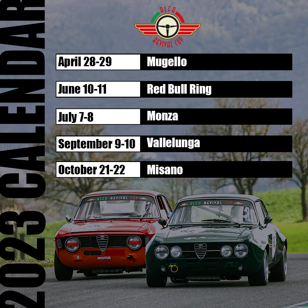 Canossa Racing 2023, Calendar